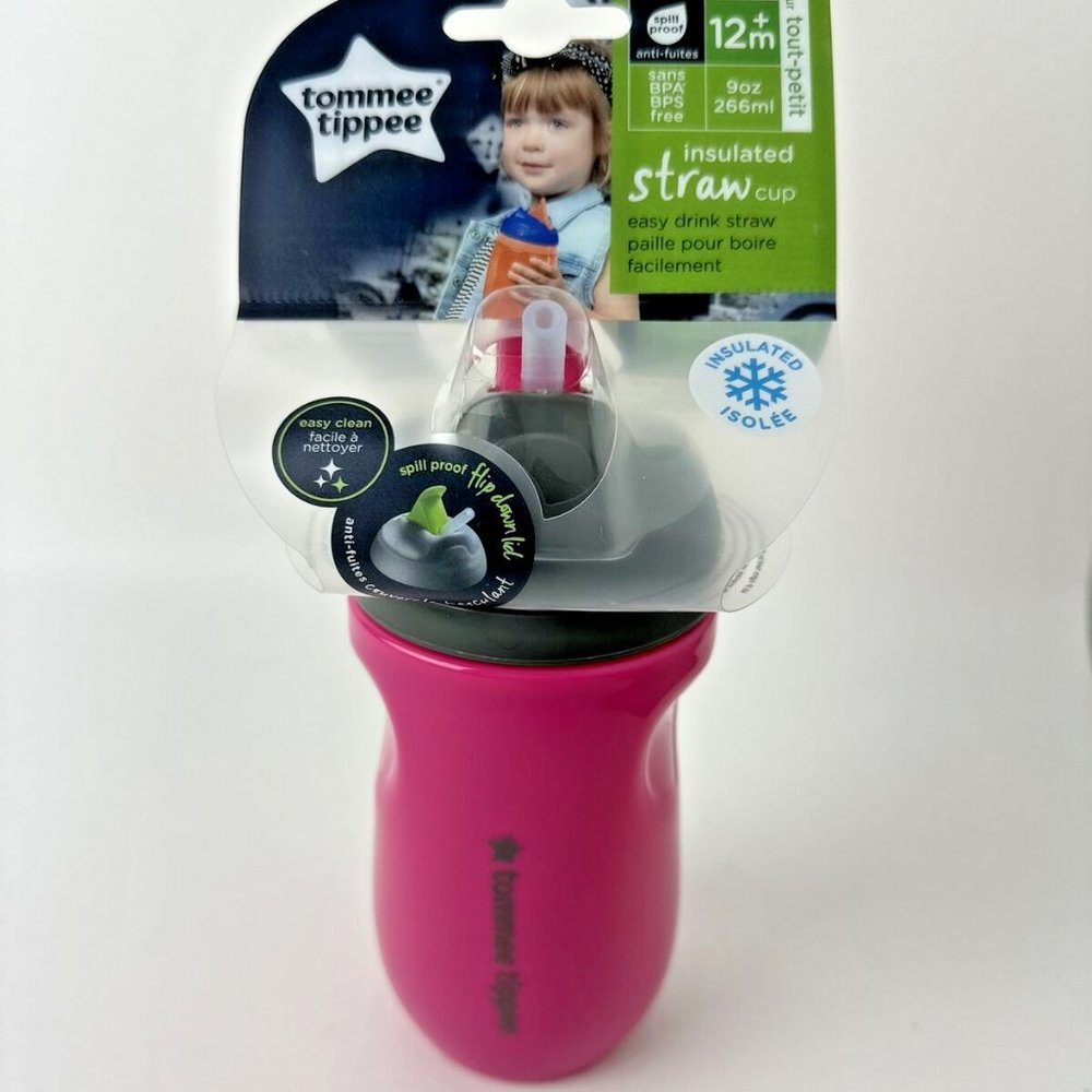 Tommee Tippee Insulated Straw Training Cup  -9oz/266ml-
